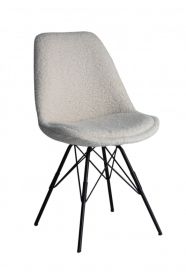Jídelní židle SCANDINAVIA RETRO krémová / černá