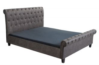 Postel KENSINGTON 160x200 CM tmavě šedá mikrovlákno