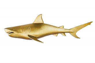 Nástěnná dekorace SHARK GOLD 105 CM levá