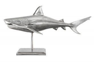 Skulptura SHARK SILVER 100 CM