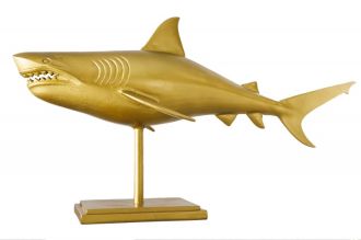 Skulptura SHARK GOLD 100 CM