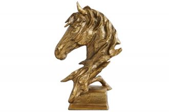 Skulptura HORSE GOLD 40 CM