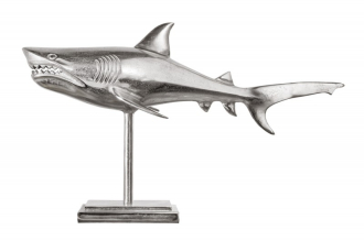 Skulptura SHARK SILVER 70 CM