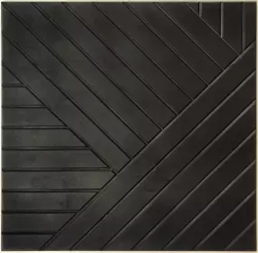 3D nástěnný panel ROMBIS BLACK 50x50 CM pravý