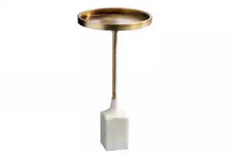 Odkládací stolek TRAYFUL 55 CM antik zlatý