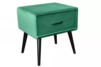 Noční stolek SIXTIES 50 CM tmavě zelený