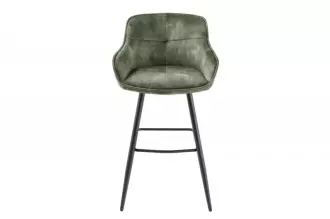 Barová židle EUPHORIA 100 CM zelená samet