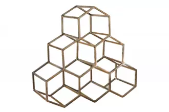 Stojan na láhve HONEYCOMB 35 CM zlatý