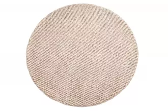 Kulatý koberec WOOL 150 CM béžový