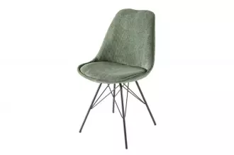 Jídelní židle SCANDINAVIA CORD zelená / černá