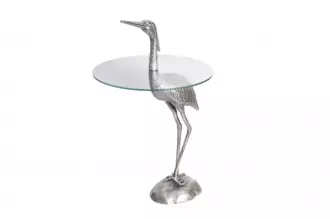 Odkládací stolek HERON 90 CM stříbrný