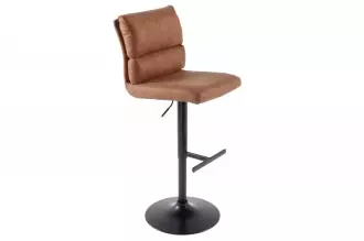 Barová židle COMFORT antik hnědá mikrovlákno