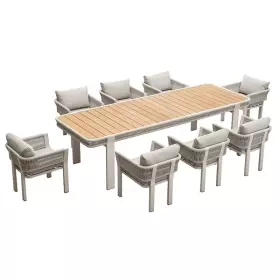 Zahradní 8 místná jídelní souprava BORROMEO TAUPE