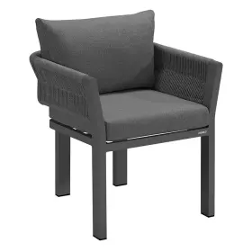 Zahradní jídelní židle BORROMEO BLACK GREY