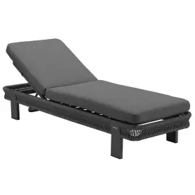 Zahradní lehátko BORROMEO BLACK GREY