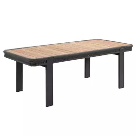 Zahradní jídelní stůl BORROMEO 210 CM BLACK GREY