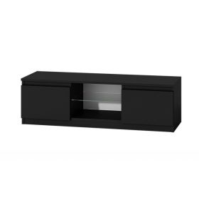 TV stolek Malvína 120 černá/černý lesk