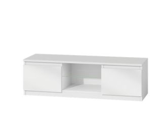 TV stolek Malvína 140 bílá/bílý lesk