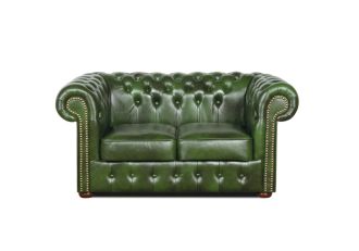 Pohovka Chesterfield Classic 2 kůže zelená