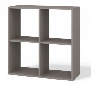 Regál Manja 2x2 šedá jíl