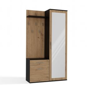 Předsíňová sestava Topaz antracit/dub artisan