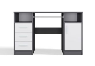 Psací stůl Delvin antracit/bílá Psací stůl Delvin antracit/bílá