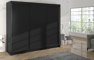 Skříň Debora II 200 - černá Skříň Debora II 200 - černá