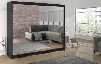 Skříň Debora III 200 - černá