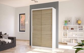 Skříň Kosta I 100 - bílá/dub sonoma