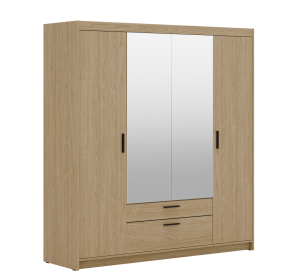 Skříň Enja 4D2S se zrcadlem dub olejovaný Skříň Enja 4D2S se zrcadlem dub olejovaný