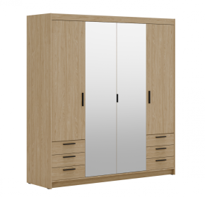 Skříň Enja 4D6S se zrcadlem dub olejovaný Skříň Enja 4D6S se zrcadlem dub olejovaný