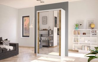 Skříň Kosta VII 100 - bílá/dub artisan