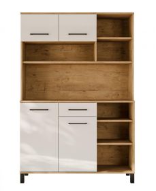 Kuchyňská skříňka Vega Bufet 120 dub lancelot/bílý lesk