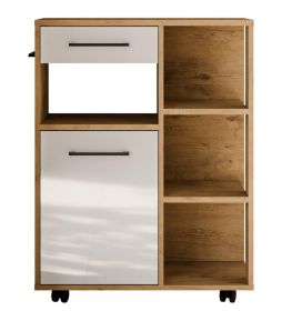 Kuchyňská skříňka Vega Bufet 70 dub lancelot/bílý lesk Kuchyňská skříňka Vega Bufet 70 dub lancelot/bílý lesk