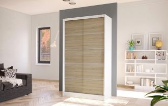 Skříň Diem IV 100 - bílá/dub sonoma