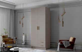 Skříň Arya I 80 - kašmír/zlaté úchytky Skříň Arya I 80 - kašmír/zlaté úchytky