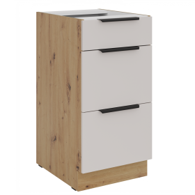 Kuchyňská skříňka Selva 40 D 3S dub artisan/kašmír