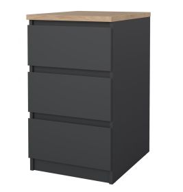 Komoda Simplicity 237 šedá/jackson hickory