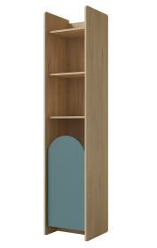 Skříň Leya R3L dub cremona/mořská modrá