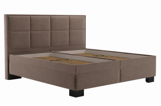 Postel Elezar 180x200 hnědá/černé nohy Postel Elezar 180x200 hnědá/černé nohy
