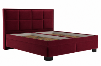 Postel Elezar 180x200 vínová/černé nohy Postel Elezar 180x200 vínová/černé nohy