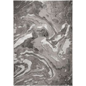 Kusový koberec Eris Marbled Silver - 80x150 cm