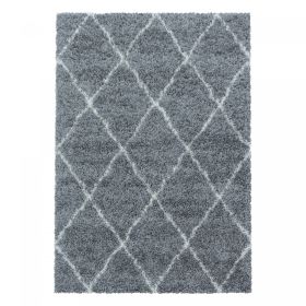 Kusový koberec Alvor Shaggy 3401 grey - 80x150 cm