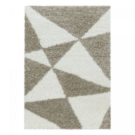 Kusový koberec Tango Shaggy 3101 beige - 60x110 cm