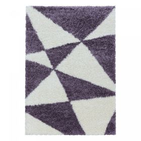 Kusový koberec Tango Shaggy 3101 lila - 240x340 cm