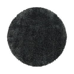 Kusový koberec Fluffy Shaggy 3500 grey kruh - 160x160 (průměr) kruh cm