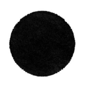 Kusový koberec Sydney Shaggy 3000 black kruh - 80x80 (průměr) kruh cm