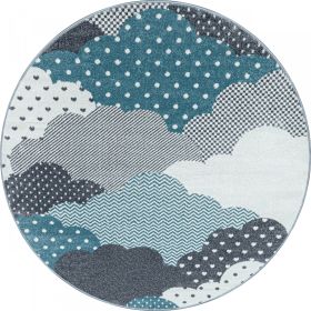 Dětský kusový koberec Bambi 820 blue kruh - 120x120 (průměr) kruh cm