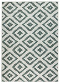 Kusový koberec Twin-Wendeteppiche 103131 grün creme – na ven i na doma - 160x230 cm