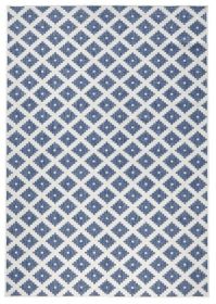 Kusový koberec Twin-Wendeteppiche 103128 blau creme – na ven i na doma - 160x230 cm